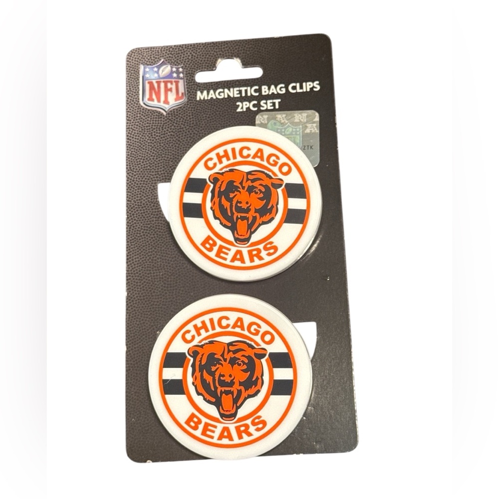 NFL Chicago Bears Bag Clips - Orange, Black, White